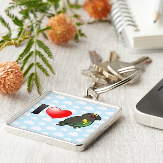 I Liebe-Meyers Papageien Schlüsselanhänger (Seite)