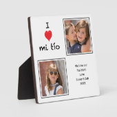 I Liebe mi Tio 2 Foto Plaque Fotoplatte (Vorderseite)