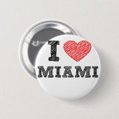 I Liebe Miami Button (Vorne & Hinten)