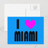 I Liebe Miami Florida Postkarte (Vorne/Hinten)