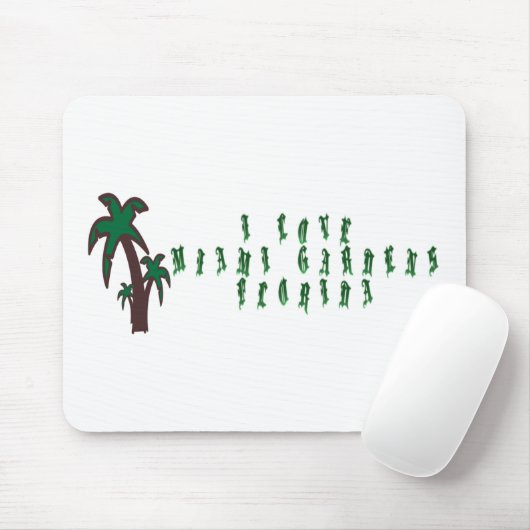 I Liebe Miami Gardens Florida Mousepad (Mit Mouse)