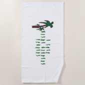 I Liebe Miami Gardens Florida Strandtuch (Vorderseite)