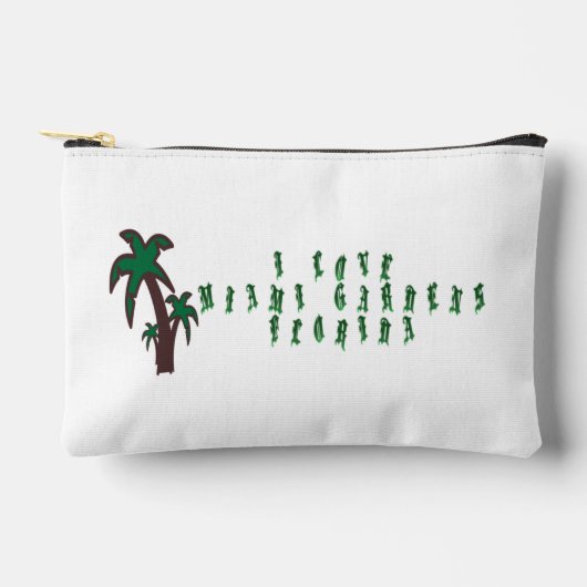 I Liebe Miami Gardens Florida Zubehörtasche (Vorderseite)