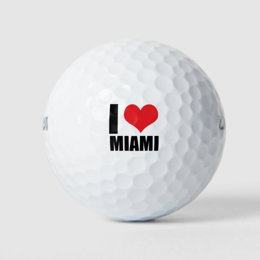 I Liebe Miami Golfball (Vorderseite)