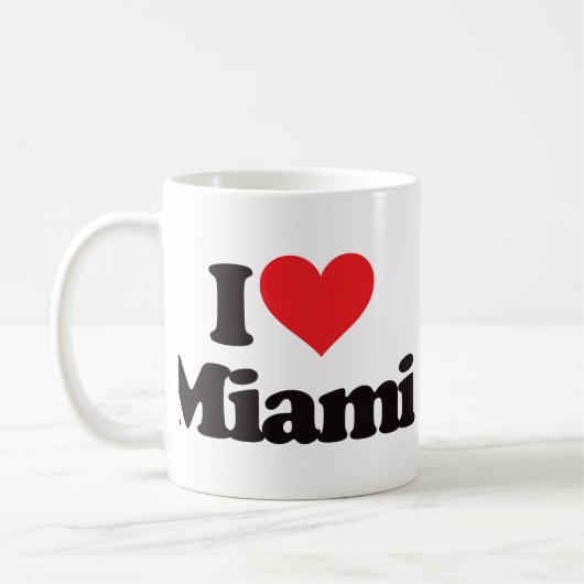 I Liebe Miami Kaffeetasse (Links)