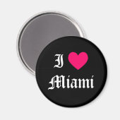 I Liebe Miami Magnet (Vorderseite/Rückseite)