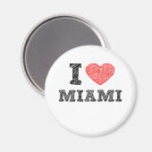 I Liebe Miami Magnet (Vorderseite/Rückseite)
