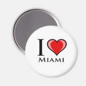 I Liebe Miami Magnet (Vorderseite/Rückseite)