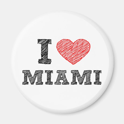 I Liebe Miami Magnet (Vorne)