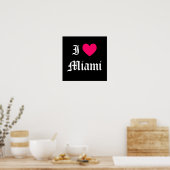 I Liebe Miami Poster (Küche)