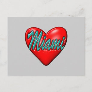 I Liebe Miami Postkarte