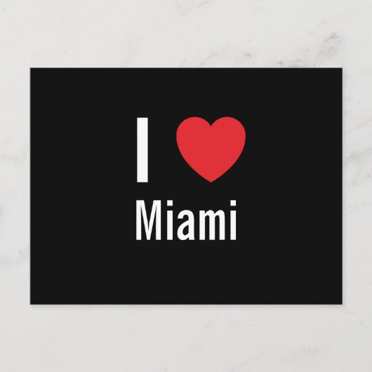 I Liebe Miami Postkarte (Vorderseite)