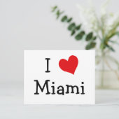I Liebe Miami Postkarte (Stehend Vorderseite)