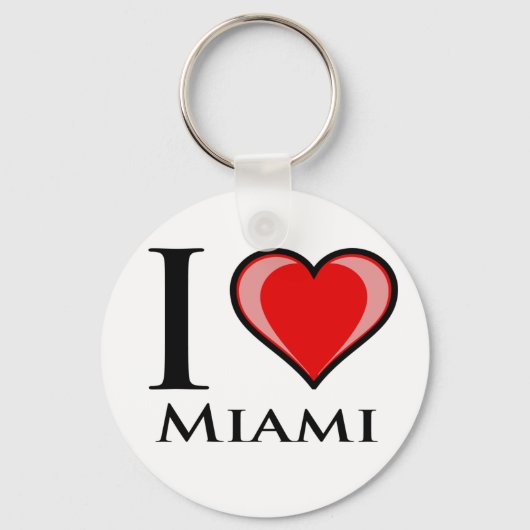 I Liebe Miami Schlüsselanhänger (Vorderseite)