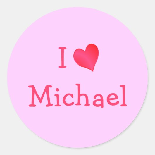 I Liebe Michael Sticker (Vorderseite)
