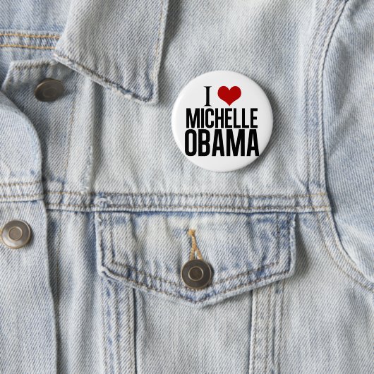 I Liebe Michelle Obama Button (Beispiel)