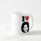 I Liebe Michelle Obama Kaffeetasse (VorderseiteRechts)