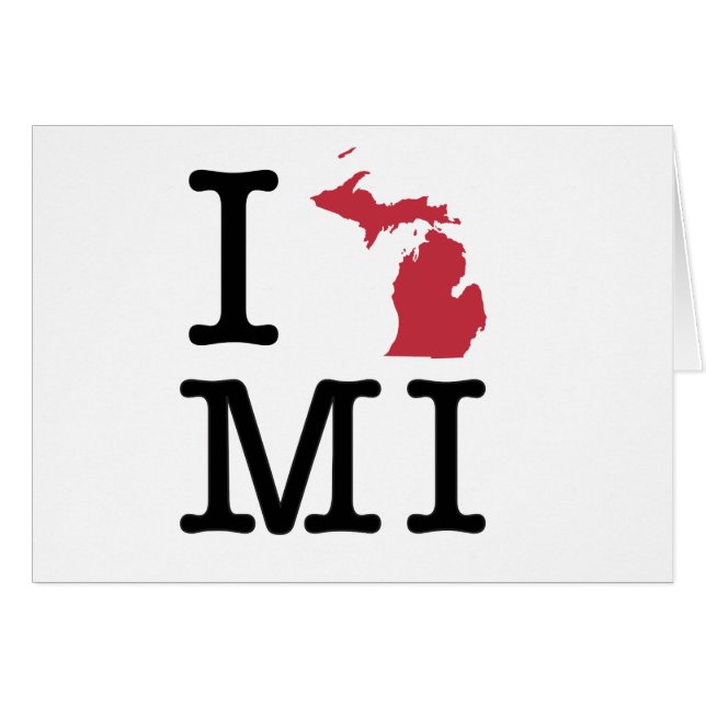 I Liebe Michigan (Vorderseite (Horizontal))