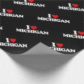I LIEBE MICHIGAN GESCHENKPAPIER (Ecke)