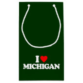 I LIEBE MICHIGAN KLEINE GESCHENKTÜTE (Rückseite)