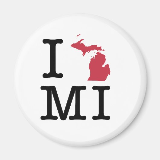 I Liebe Michigan Magnet (Vorne)