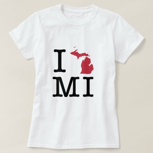 I Liebe Michigan T-Shirt (Design vorne)