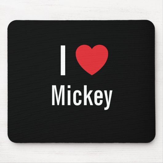 I Liebe Mickey Mousepad (Vorne)
