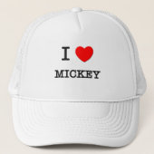 I Liebe Mickey Truckerkappe (Vorderseite)