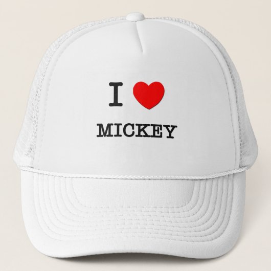 I Liebe Mickey Truckerkappe (Vorderseite)