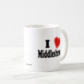 I Liebe Middlesbrough Kaffeetasse (VorderseiteRechts)