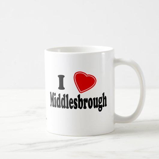 I Liebe Middlesbrough Kaffeetasse (Rechts)