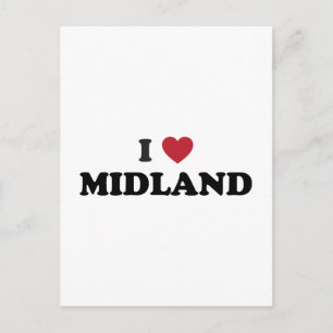 I Liebe Midland Texas Postkarte