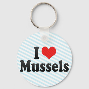 I Liebe-Miesmuscheln Schlüsselanhänger