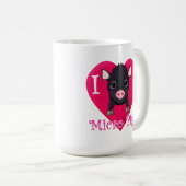 I Liebe-Mikro-Schweine Kaffeetasse (VorderseiteRechts)