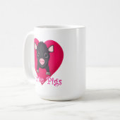 I Liebe-Mikro-Schweine Kaffeetasse (Vorderseite Links)