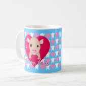 I Liebe-Mikro-Schweine Kaffeetasse (Vorderseite Links)