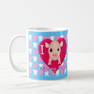 I Liebe-Mikro-Schweine Kaffeetasse