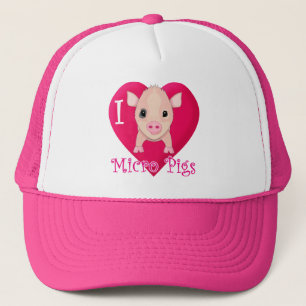I Liebe-Mikro-Schweine Truckerkappe