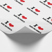 I Liebe-Mikroben Geschenkpapier (Ecke)