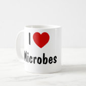 I Liebe Mikroben Kaffeetasse (Vorderseite Links)