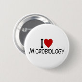 I Liebe Mikrobiologie Button (Vorne & Hinten)