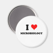 I Liebe Mikrobiologie Magnet (Vorderseite/Rückseite)