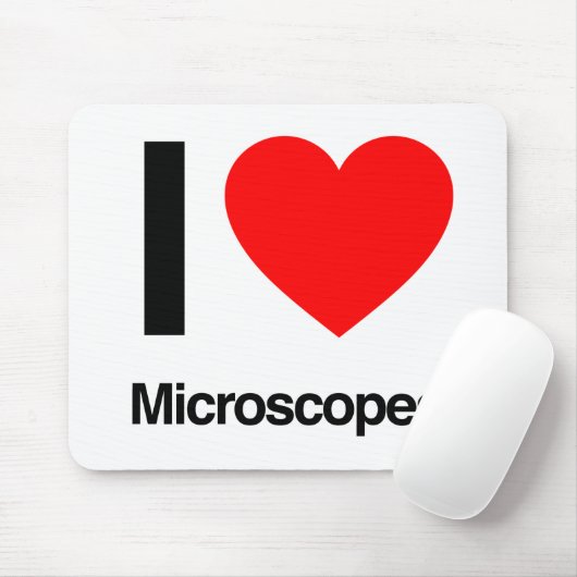 i Liebe Mikroskope Mousepad (Mit Mouse)