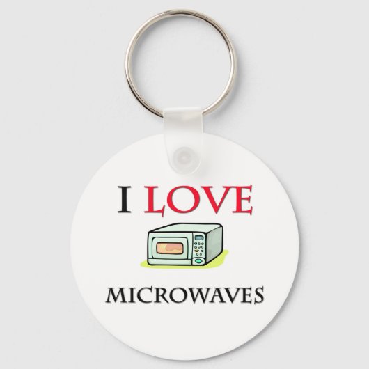 I Liebe Mikrowellen Schlüsselanhänger (Vorderseite)