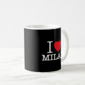 I Liebe Milan Amo Milano Illustration Kaffeetasse (VorderseiteRechts)