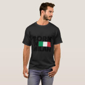 I Liebe Milano Geboren in Mailand Illustration T-Shirt (Vorne ganz)