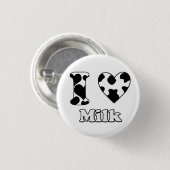 I Liebe Milch Button (Vorne & Hinten)
