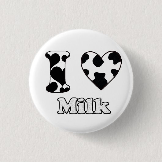 I Liebe Milch Button (Vorderseite)