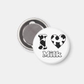 I Liebe Milch Magnet (Vorderseite/Rückseite)