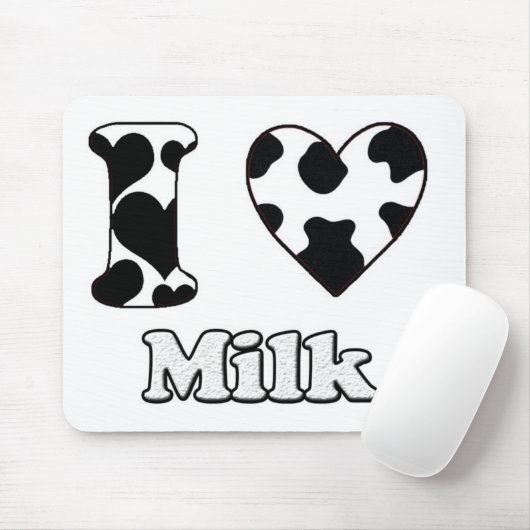 I Liebe Milch Mousepad (Mit Mouse)